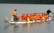 Drachenboot fahren auf dem Straussee, Foto: The Lakeside zu Strausberg, Lizenz: The Lakeside zu Strausberg