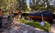 Jaccuzzi and floating sauna, Foto: Finja Winkler, Lizenz: Barfusspark Burg
