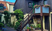 Außenansicht Ferienwohnung in der Altstadt Angermünde vom Hof, Foto: Birte Kratzat, Lizenz: Birte Kratzat