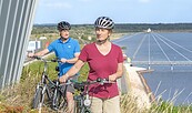 Radlerpause an der Viktoriahöhe am Großräschener See, Foto: Nada Quenzel, Lizenz: Tourismusverband Lausitzer Seenland e.V.