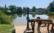 Wasserspiele im Naturbad Dippmannsdorf, Foto: Christian Knie