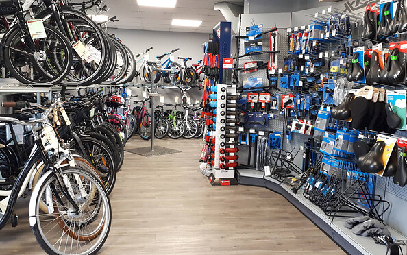 Innenansicht Fahrrad Laden , Foto: Jennifer Schostag