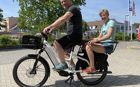 Multicharger cargo bike, Foto: Jennifer Schostag