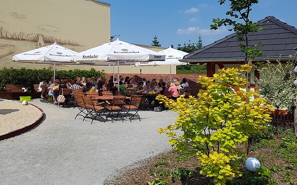 Biergarten im Aparthotel zum Löwen