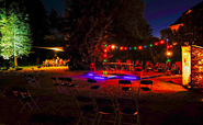 Abendstimmung mit Partybeleuchtung, Foto: Martin Dauth