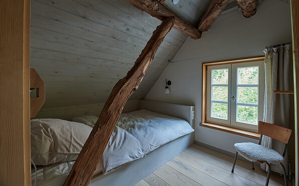 Schlafzimmer, Foto: Benno Cray, Lizenz: Tourismusverband Prignitz e.V.
