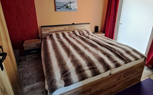 Schlafzimmer im Ferienhaus Laabs, Foto: B. Laabs, Lizenz: B. Laabs