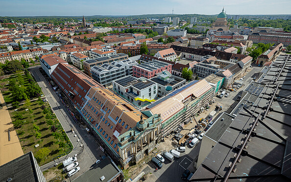 Blick auf das Kreativ Quartier Potsdam, Foto: Benjamin Maltry, Lizenz: Kreativ Quartier Potsdam
