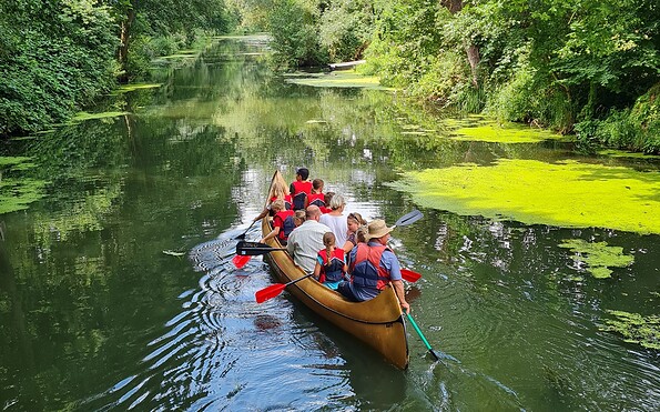 Kanutour auf der Löcknitz, Foto: Sabine Forberg, Lizenz: Tourismusverband Prignitz