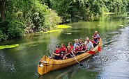 Kanutour auf der Löcknitz, Foto: Sabine Forberg, Lizenz: Tourismusverband Prignitz