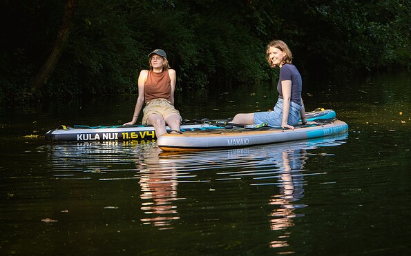 SUP-Entspannung auf der Löcknitz, Foto: Prignitzliebe - Anja Möller, Lizenz: Tourismusverband Prignitz