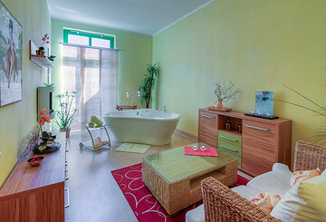 Klangwanne im WellAroma des Sport & Vital-Resorts Neuer Hennings Hof, Foto: Langer Hotel Betriebs GmbH, Lizenz: Tourismusverband Prignitz e.V.