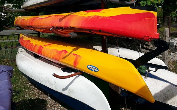 Boots- und Kanuverleih "Alte Fischerhütte" - Kajaks, Foto: Foto: Torsten Schmidt