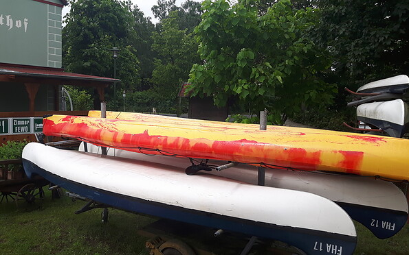 Boots- und Kanuverleih "Alte Fischerhütte" – Kajaks, Foto: Torsten Schmidt