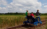 Auf Tour mit der Fahrraddraisine, Foto: Foto: Erlebnisbahn GmbH