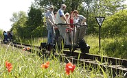 Unterwegs auf der Hebeldraisine, Foto: Erlebnisbahn GmbH