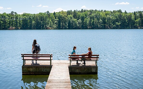 Break at Wirchensee lake in Schlaubetal valley, Foto: Florian Läufer, Lizenz: Seenland Oder-Spree