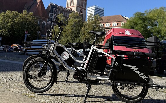 E-cargo bike from the German-Polish Tourist Information Office in Frankfurt (Oder), Foto: Kalko