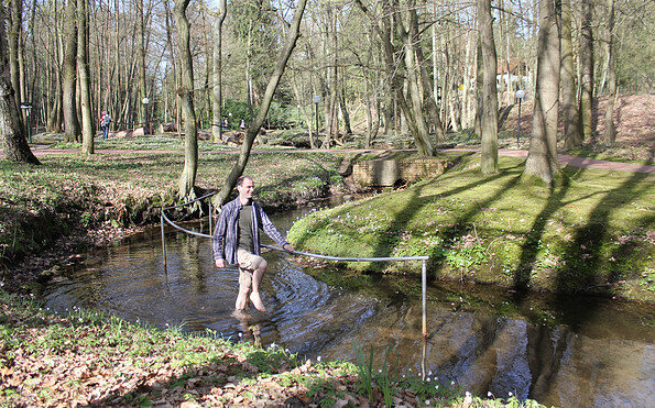 Kneipp-Anlage im Park der Rehaklinik, Foto: Bansen-Wittig
