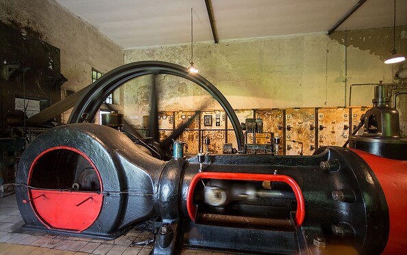 Ziegeleipark Mildenberg – Dampfmaschine, Foto: Ziegeleipark Mildenberg, Lizenz: Ziegeleipark Mildenberg