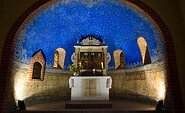 Apsis mit Sternenhimmel in der Kirche von Rädigke, Foto: Bansen-Wittig