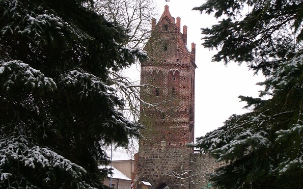 Stadtturm Müncheberg im Winter, Foto: Steffen Olschewski, Lizenz: Steffen Olschewski