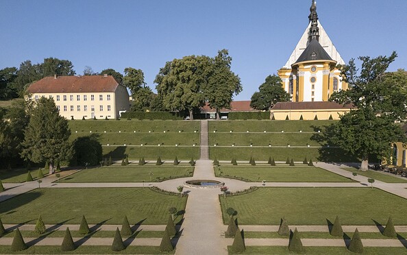 Klostergarten Neuzelle , Foto: Steffen Lehmann, Lizenz: TMB-Fotoarchiv
