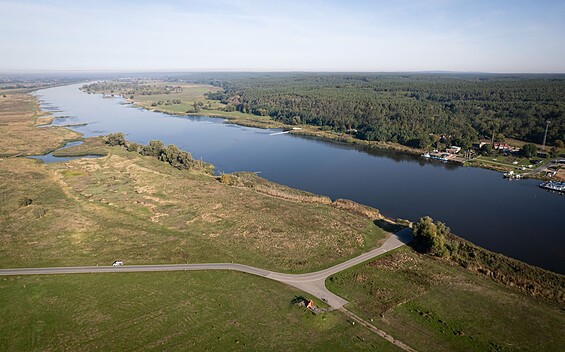 Cycle path along the Oder, Foto: Christoph Creutzburg, Lizenz: Seenland Oder-Spree
