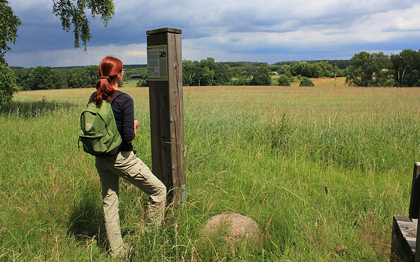 Infostelen begleiten den Weg, Foto: Bansen-Wittig