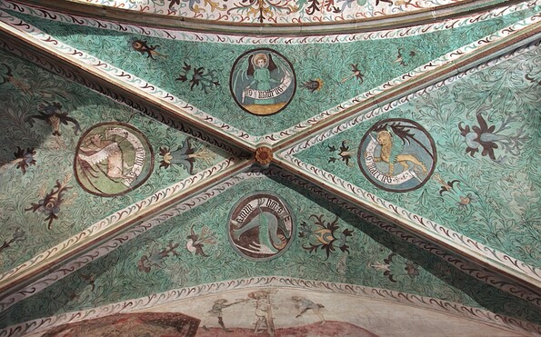 Deckenmalerei in der Kapelle, Foto: Heike Schulze