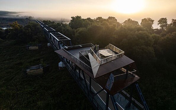 Neurüdnitz-Siekierki Europe Bridge viewing platform, Foto: Christoph Creutzburg, Lizenz: Seenland Oder-Spree