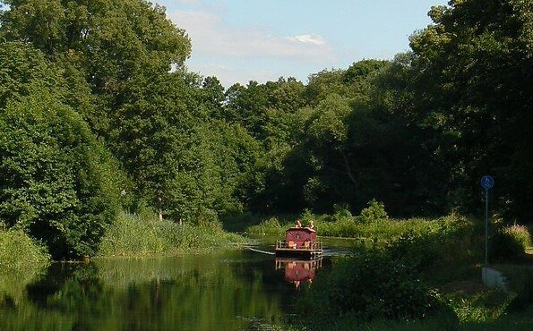 Hausboot auf dem Finowkanal, Foto: Gemeinde Schorfheide, Agentur Face, Jürgen Rocholl