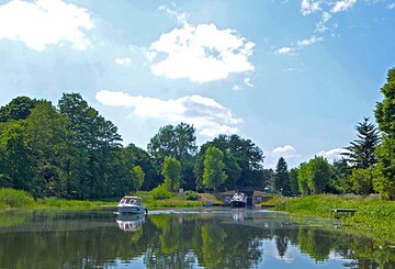 Schleusenausfahrt am Finowkanal, Foto: Gemeinde Schorfheide, Anke Bielig