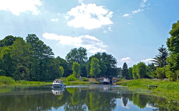 Schleusenausfahrt am Finowkanal, Foto: Gemeinde Schorfheide, Anke Bielig
