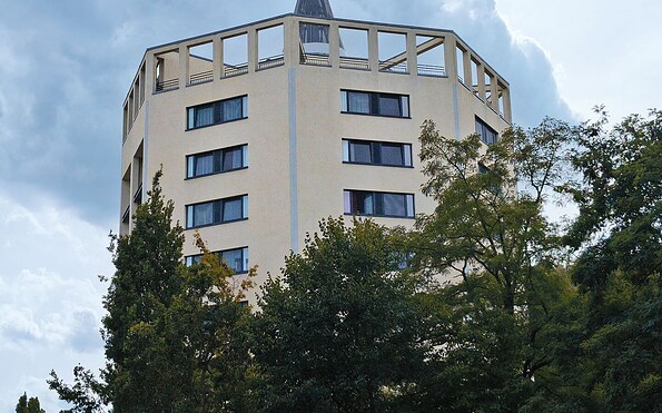Aussichtsturm erkner Bildungszentrum, Foto: Moritz Weiland, Lizenz: Seenland Oder-Spree