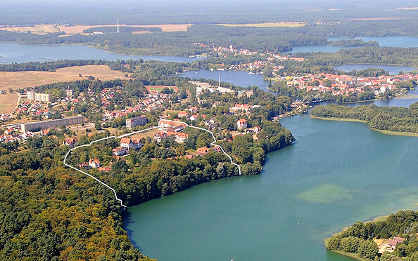 Town Lychen, aerial view, Foto:  S. Kühn, Lizenz:  S. Kühn