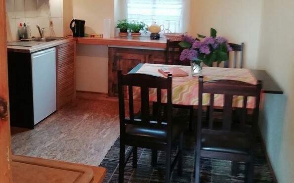 Ferienwohnung Alter Bahnhof, Küche, Foto: Ingrid Singer, Lizenz: Ingrid Singer