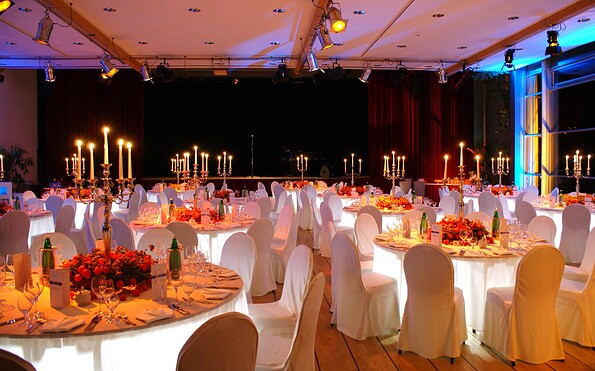 Saal im Restaurant im Theater am See, Foto: Bad Saarow Gastronomiegesellschaft mbH