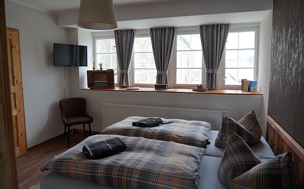 Doppelzimmer im Obergeschoss, Foto: rdspz GmbH &amp; Co. KG, Lizenz: rdspz GmbH &amp; Co. KG