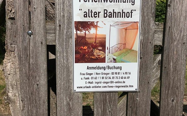Ferienwohnung Alter Bahnhof Ringenwalde, Foto: Silke Rumpelt