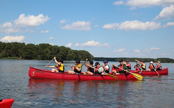 Im Kanadier unterwegs, Foto: Susanne Töpfer, Lizenz: Kurzzeithelden