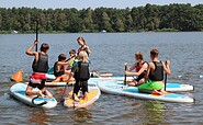 Mit SUPs auf dem See, Foto: Susanne Töpfer, Lizenz: Kurzzeithelden