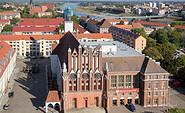 Blick vom Turm der Marienkirche auf das Rathaus in Frankfurt (Oder), Foto: Florian Läufer, Lizenz: Seenland Oder-Spree