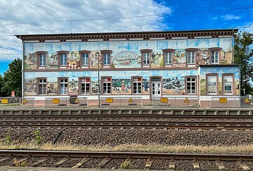 Stadtinformation Bad Wilsnack im renovierten Bahnhof, Foto: Monique Bessert, Lizenz: Tourismusverband Prignitz e.V.