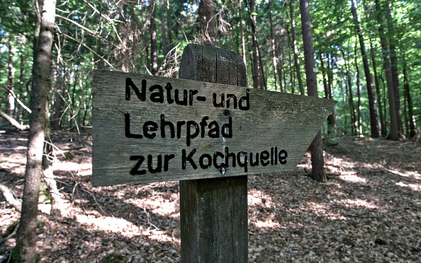 Hinweisschild des Natur- und Lehrpfads, Foto: Jannika Olesch, Lizenz: Brandenburgische Seenplatte GmbH