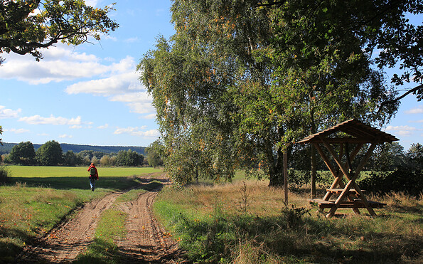 Rastplatz am Wanderweg, Foto: Bansen-Wittig