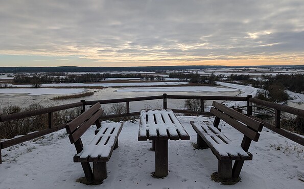 Rastplatz auf dem Richterberg im Winter, Foto: Merith Sommer, Lizenz: TMU GmbH