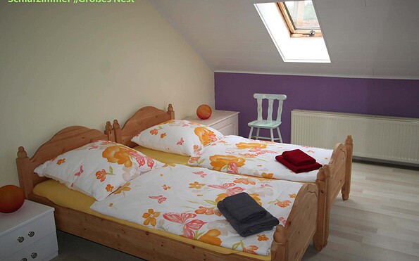 Ferienwohnung Großes Nest, Schlafzimmer, Foto: Kena Hüsers, Lizenz: Kena Hüsers