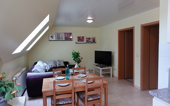 Innenansicht Ferienwohnung Großes Nest, Foto: Kena Hüsers, Lizenz: Kena Hüsers