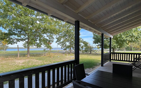 Blick von Terrasse Ferienhaus "Uferschwalbe", Foto: Marlies Wehnert, Lizenz: Marlies Wehnert